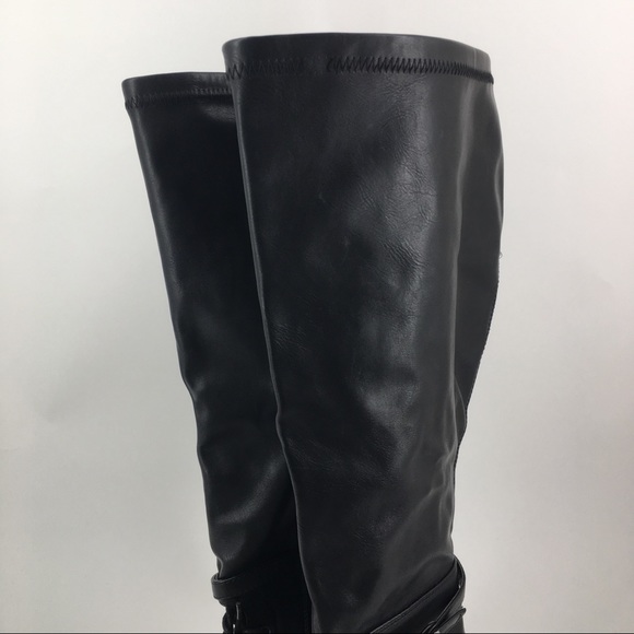 TORRID Black Peep-toe Lace-up Boots Size 8 - Picture 6 of 8